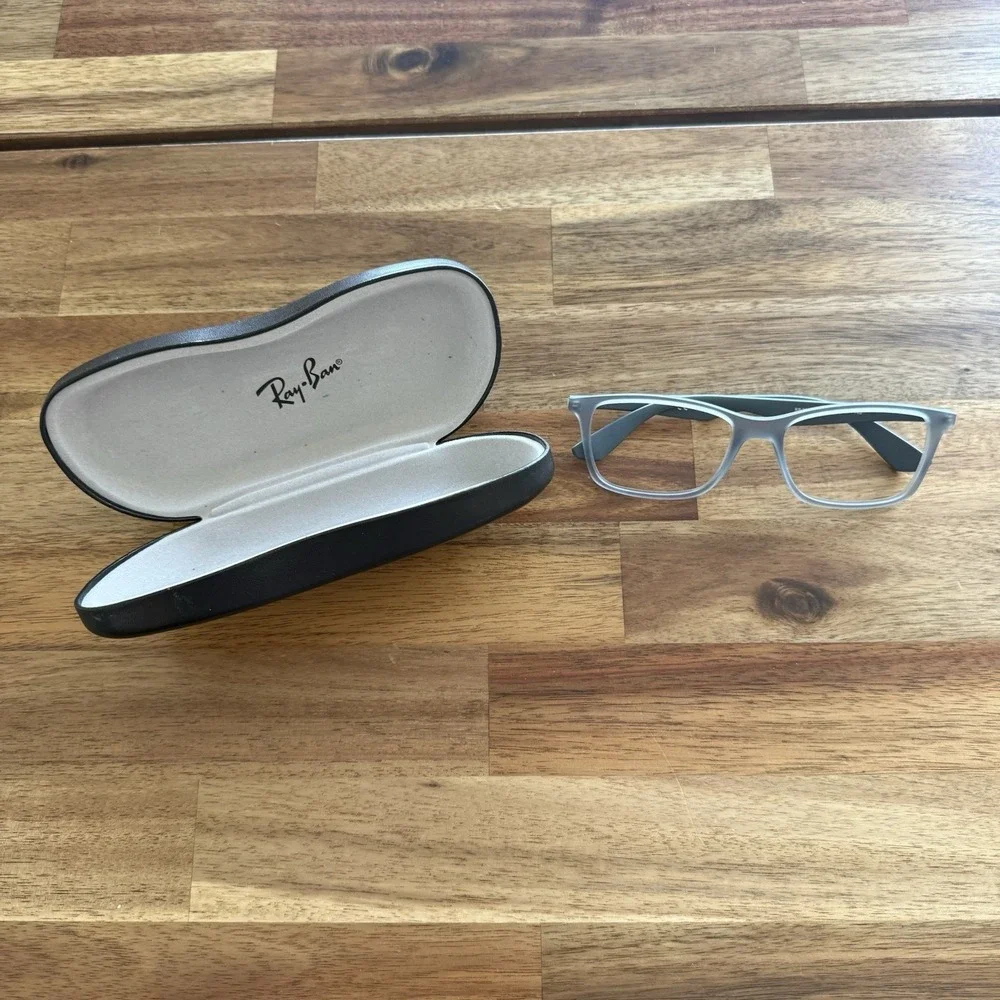 Ray-Ban RB7047 5482 Eyeglasses Frames Only 56-17 145Matte Grey Unisex With Case